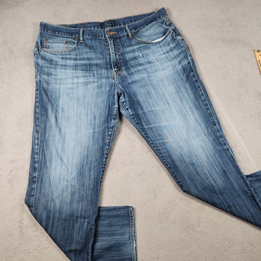 Lucky Brand 121 Heritage Slim Jean Mens 40x32 Blue Denim Medium Wash